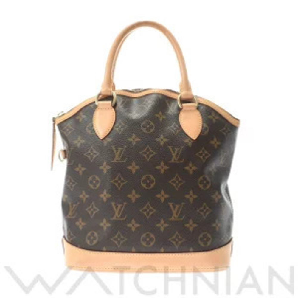 Louis Vuitton Monogram Lockit Brown Canvas Handbag